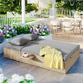 Bellemave® Wicker Rattan Patio Reclining Chairs with Adjustable Backrest and Seat - Bellemave